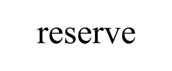 Trademark Logo RESERVE