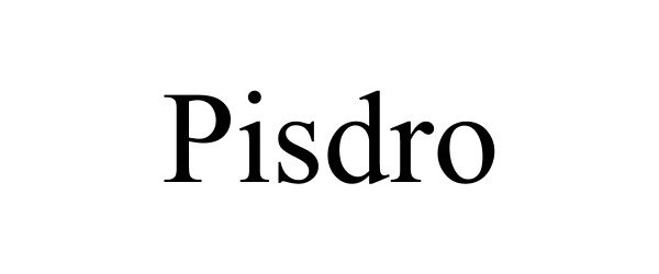 Trademark Logo PISDRO