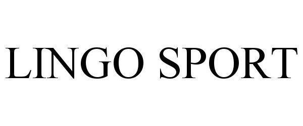 Trademark Logo LINGO SPORT