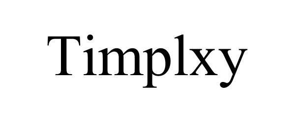 Trademark Logo TIMPLXY