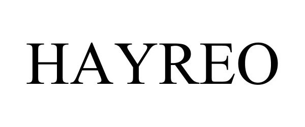 Trademark Logo HAYREO