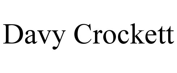 Trademark Logo DAVY CROCKETT