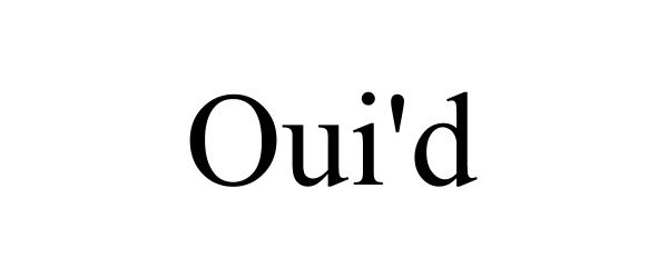Trademark Logo OUI'D