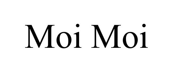 Trademark Logo MOI MOI