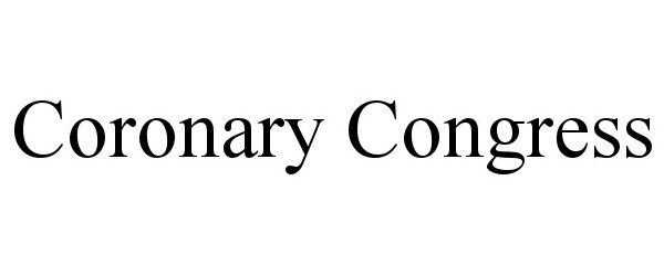  CORONARY CONGRESS