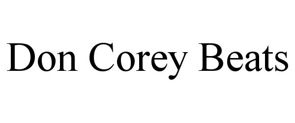 Trademark Logo DON COREY BEATS