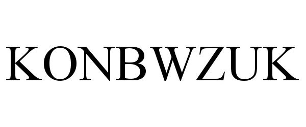 Trademark Logo KONBWZUK