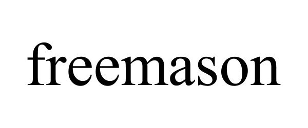 Trademark Logo FREEMASON