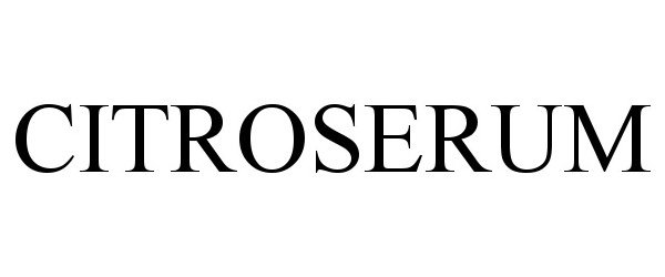 Trademark Logo CITROSERUM