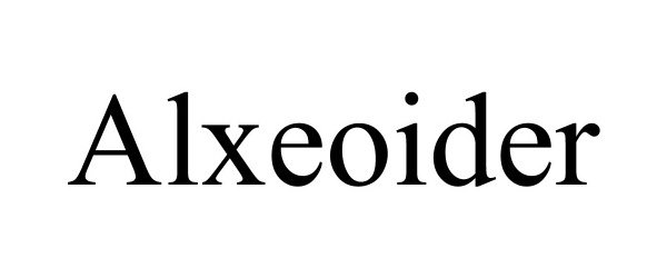Trademark Logo ALXEOIDER