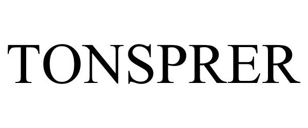 Trademark Logo TONSPRER