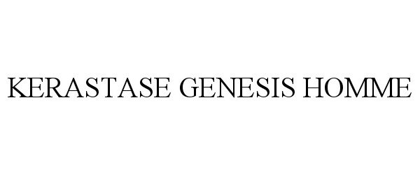Trademark Logo KERASTASE GENESIS HOMME