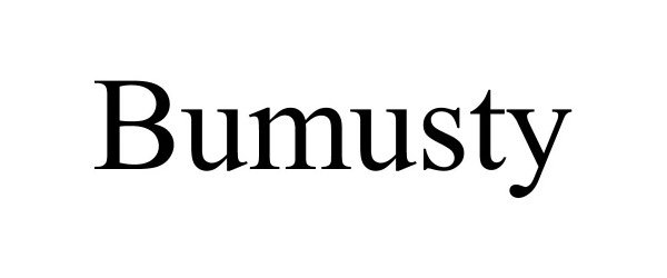 Trademark Logo BUMUSTY