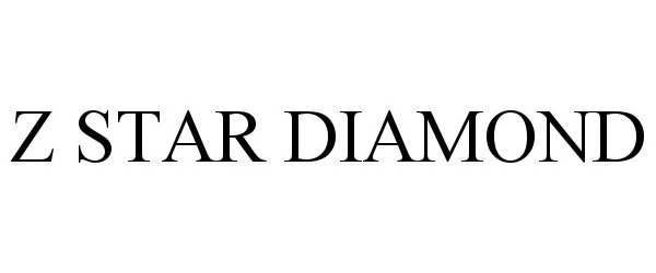 Trademark Logo Z STAR DIAMOND