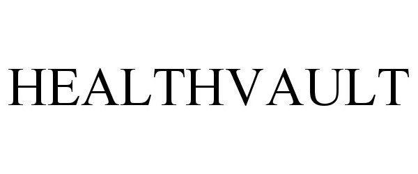 Trademark Logo HEALTHVAULT