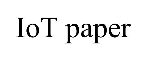 Trademark Logo IOT PAPER