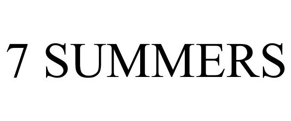 Trademark Logo 7 SUMMERS