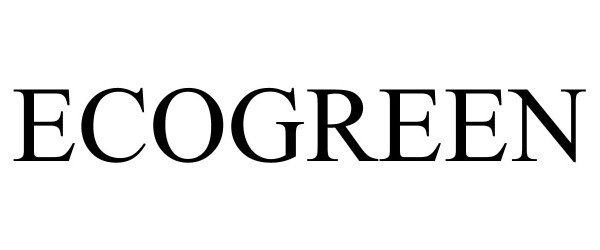 Trademark Logo ECOGREEN