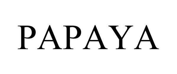 Trademark Logo PAPAYA