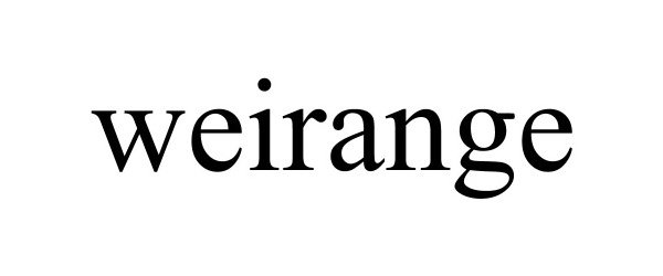 Trademark Logo WEIRANGE