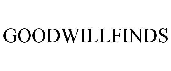 Trademark Logo GOODWILLFINDS