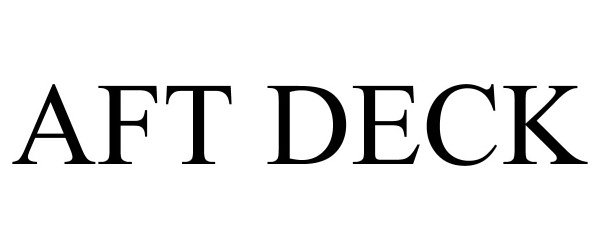 Trademark Logo AFT DECK