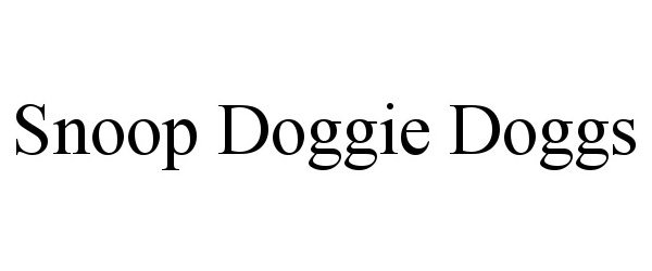 Trademark Logo SNOOP DOGGIE DOGGS