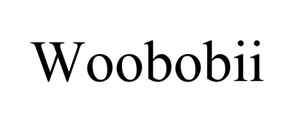 Trademark Logo WOOBOBII