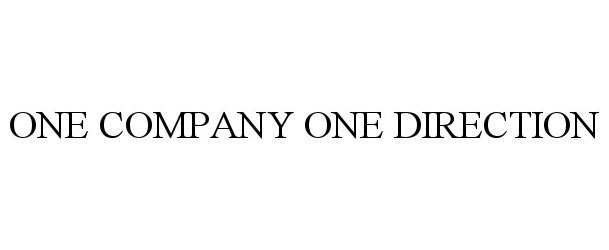  ONE COMPANY ONE DIRECTION