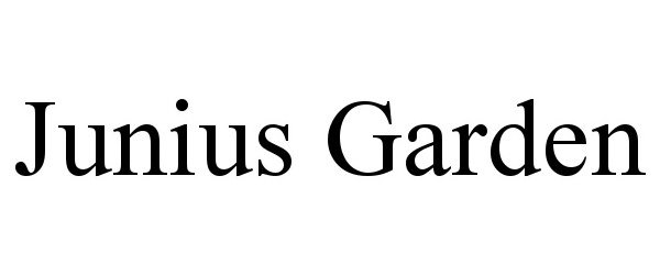 Trademark Logo JUNIUS GARDEN