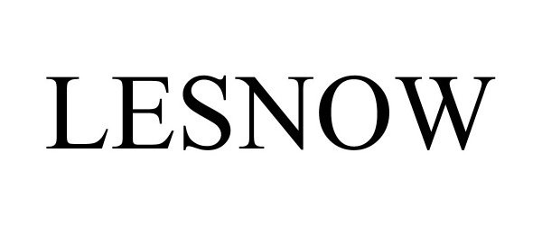 Trademark Logo LESNOW
