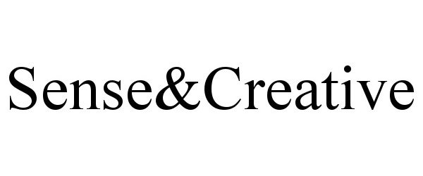 Trademark Logo SENSE&CREATIVE