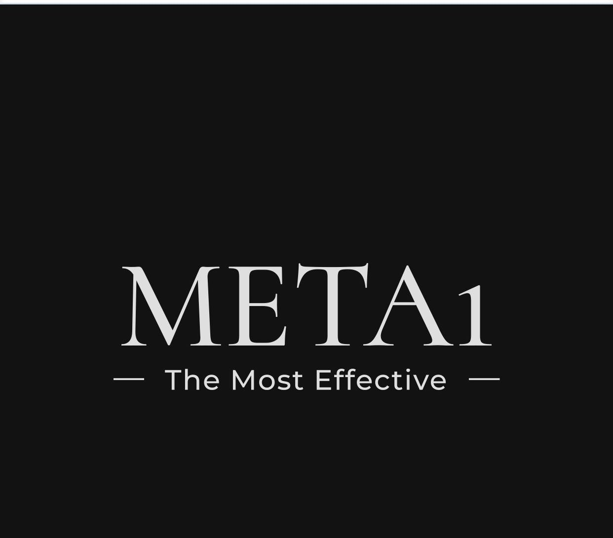 Trademark Logo META1 -THE MOST EFFECTIVE-