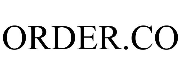 Trademark Logo ORDER.CO