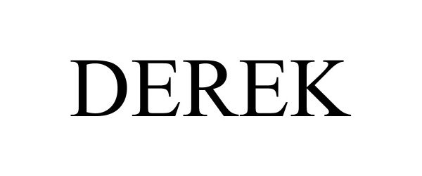 Trademark Logo DEREK