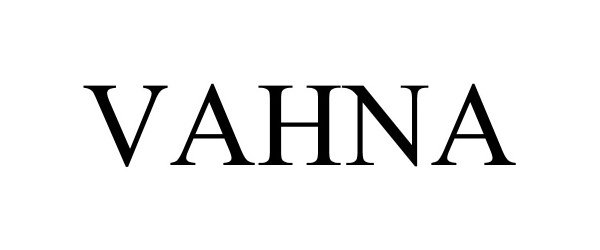 Trademark Logo VAHNA
