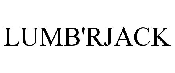Trademark Logo LUMB'RJACK