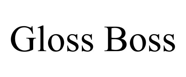 Trademark Logo GLOSS BOSS