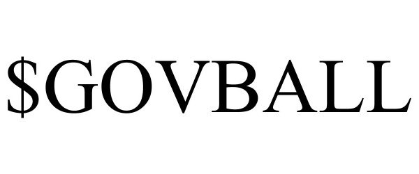 Trademark Logo $GOVBALL