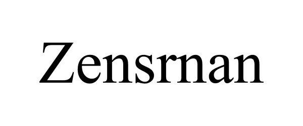Trademark Logo ZENSRNAN