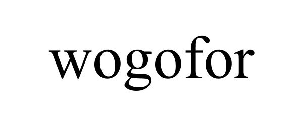 Trademark Logo WOGOFOR