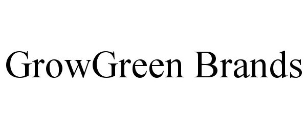  GROWGREEN BRANDS