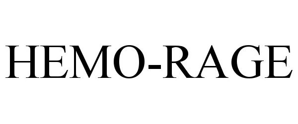 Trademark Logo HEMO-RAGE