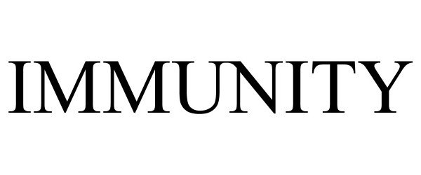 Trademark Logo IMMUNITY