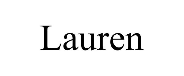 Trademark Logo LAUREN