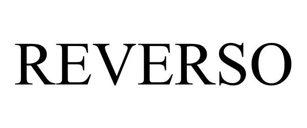 Trademark Logo REVERSO