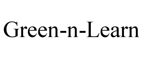 Trademark Logo GREEN-N-LEARN