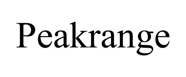 Trademark Logo PEAKRANGE