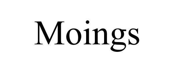 Trademark Logo MOINGS