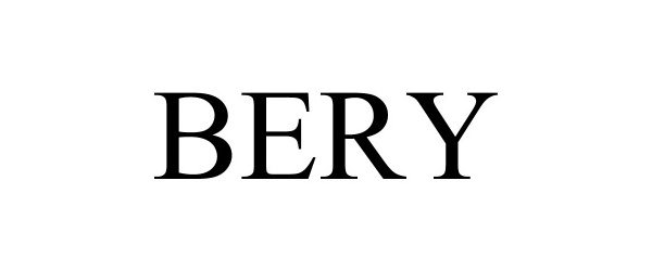Trademark Logo BERY